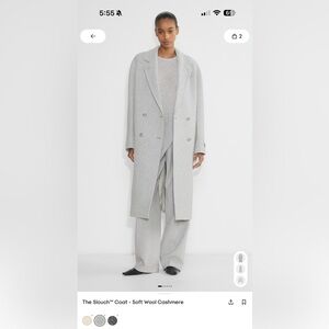 slouch coat heather chrome